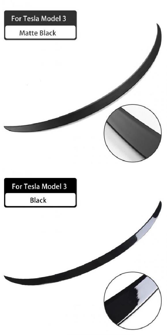 2022 テスラ/TESLA モデル Y/モデル 3 スポイラー カーボン タイプ パフォーマンス カーボンファイバー リア トランク モデル3 マットブラック・モデル3 ブライトブラック AL-OO-1589 AL Car parts