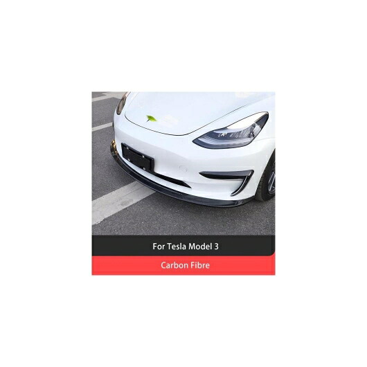 3ピース フロント バンパー リップ ボディ キット スポイラー ABS スプリッタ 適用: テスラ/TESLA モデル 3 2017-2021 モデル3 カーボン AL-OO-1477 AL Exterior parts for cars|オートパーツエージェンシー
