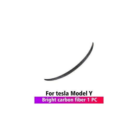 適用: テスラ/TESLA 2021 モデル 3 モデル Y スタイル テール ウイング リア トランク カーボンファイバー ABS ウイング スポイラー トリム 装飾 アクセサリー モデルY ブライト カーボン AL-OO-1484 AL Exterior parts for cars