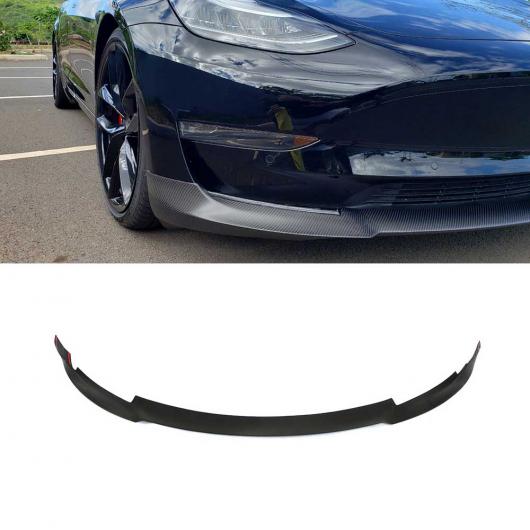 適用: テスラ/TESLA モデル 3 ベース セダン ロング レンジ セダン 4-ドア 2016-2018 カーボンファイバー/FRP フロント バンパー リップ スプリッター スポイラー ガード マットカーボン AL-OO-1599 AL Exterior parts for cars|オートパーツエージェンシー
