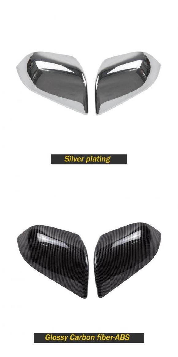 モデル3 アクセサリー サイド ミラー カバー 適用: テスラ/TESLA モデル 3 2021 ミラー カバー カーボンファイバー ABS モデル 3 バックミラー シルバー・カーボン調 AL-OO-1616 AL Interior parts for cars
