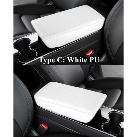 レザー コンソール カバー アームレスト クッション 適用: テスラ/TESLA モデル 3 モデル Y センター コンソール プロテクター アクセサリー タイプ C AL-OO-1671 AL Interior parts for cars