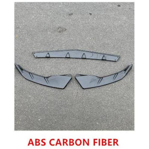 ABS ペイント カーボンファイバー フロント バンパー スポイラー リップ スプリッター カバー 適用: アウディ/AUDI A3 S3 Sライン 2021 2022 ABS カーボンファイバー AL-OO-2852 AL Exterior parts for cars
