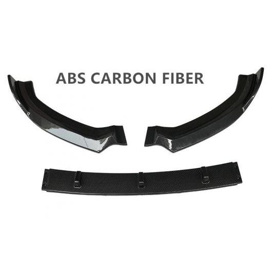 ABS ペイント カーボンファイバー フロント バンパー スポイラー リップ スプリッター カバー 適用: BMW 3シリーズ F30 F35 2012-2019 カーボン調 AL-OO-2930 AL Exterior parts for cars