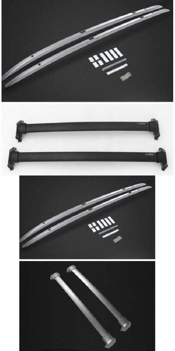 アルミニウム 合金 トップ ルーフ ラック レール ラゲッジ＆クロス バー 適用: ホンダ CRV CR-V 2017 2018 2019 ルーフ ラック バー ブラック・ルーフ ラック バー シルバー AL-OO-2906 AL Car parts