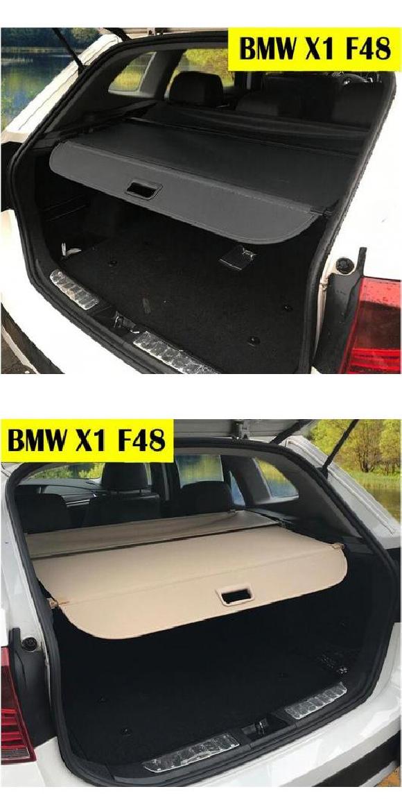 適用: BMW X1 F48 2016 2017 2018 2019 2020 ブラック ベージュ リア トランク セキュリティ スクリーン シールド カーゴ カバー ブラック・ベージュ AL-OO-2926 AL Interior parts for cars