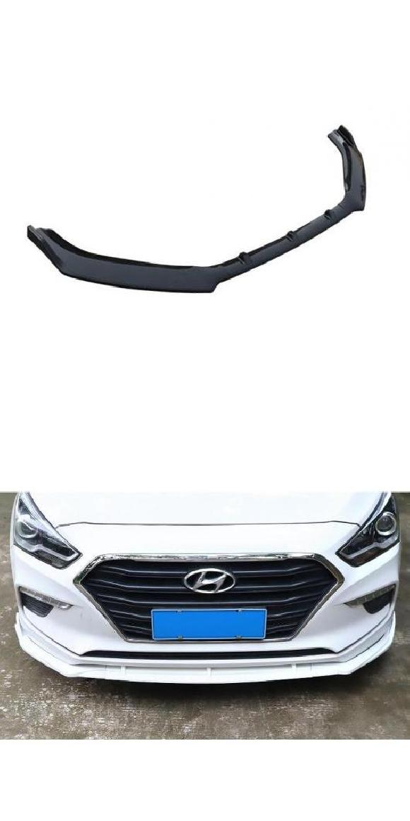 ABS ペイント カーボンファイバー フロント バンパー スポイラー リップ スプリッター カバー 適用: ヒュンダイ/現代/HYUNDAI ミストラ 2017 ABS 光沢ブラック・ABS ホワイト AL-OO-2935 AL Exterior parts for cars