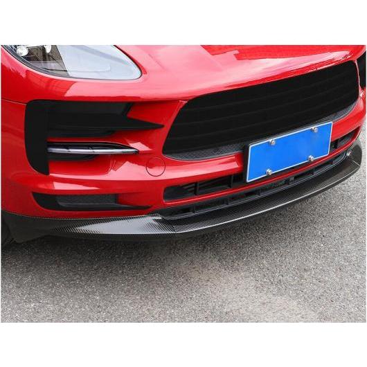 ステンレス スチール ペイント フロント バンパー スポイラー リップ スプリッター カバー 適用: ポルシェ/PORSCHE マカン 2019 2020 2021 カーボン調 AL-OO-3189 AL Exterior parts for cars