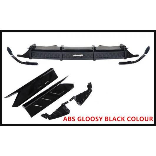 ABS カーボンファイバー リア バンパー トランク リップ スポイラー ディフューザー 適用: ホンダ アコード 2018 2019 2020 オール ABS ブラック AL-OO-3266 AL Exterior parts for cars
