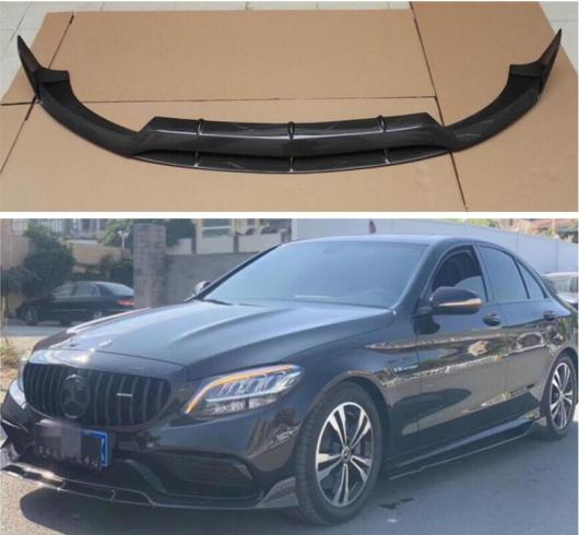 カーボンファイバー フロント バンパー リップ スポイラー 適用: メルセデス・ベンツ C クラス W205 C63 C43 AMG セダン 2015-2021 AL-OO-3227 AL Exterior parts for cars