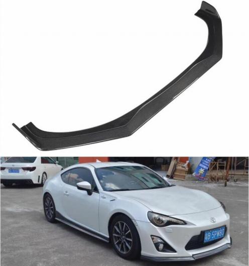 リアル カーボンファイバー フロント リップ スポイラー バンパー カバー 適用: トヨタ 86 GT86 GT 2017 2018 2019 2020 AL-OO-3255 AL Exterior parts for cars