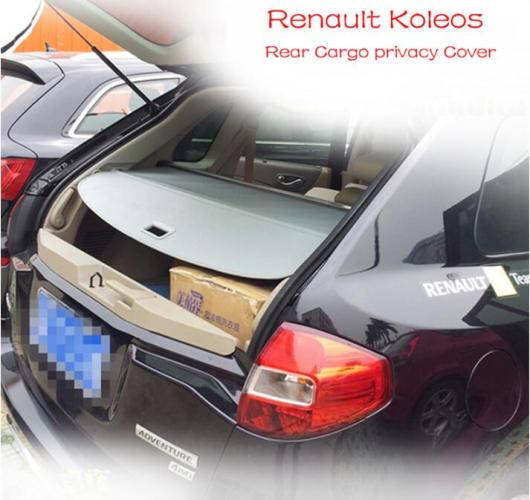 適用: ルノー/RENAULT コレオス 2009 2010 2011 2012 2013 2014 2015 リア トランク セキュリティ スクリーン シールド カーゴ カバー ブラック・ベージュ AL-OO-3300 AL Interior parts for cars