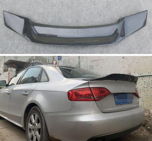 リアル カーボンファイバー リア テール ウイング トランク リップ スポイラー 適用: アウディ/AUDI A4 S4 Sライン RS4 B8 2008 2009 2010 2011 2012 AL-OO-3348 AL Exterior parts for cars