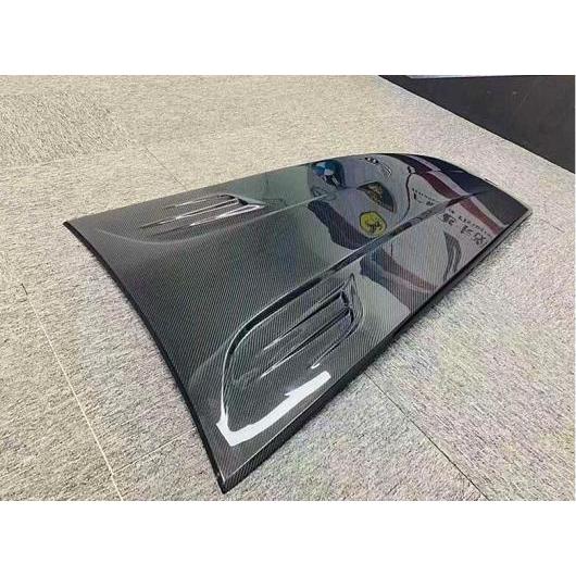 クリア ガラス カーボンファイバー フロント バンパー エンジン フード ボンネット 吹き出し口 カバー 適用: マセラティ/MASERATI レバンテ 2016-2021 タイプB AL-OO-3520 AL Exterior parts for cars