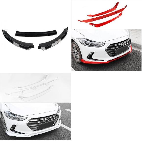 ABS ペイント カーボン フロント バンパー スポイラー リップ スプリッター カバー 適用: ヒュンダイ/現代/HYUNDAI エラントラ 2016 2017 2018 2019 ABS ブラック～ABS ホワイト AL-OO-3501 AL Exterior parts for cars｜オートパーツエージェンシー