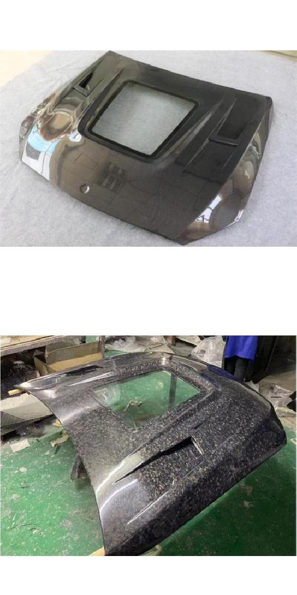 クリア ガラス カーボンファイバー フロント バンパー エンジン フード ボンネット 吹き出し口 カバー 適用: カーボンファイバー・カーボンファイバー フォージ AL-OO-3509 AL Exterior parts for cars|オートパーツエージェンシー