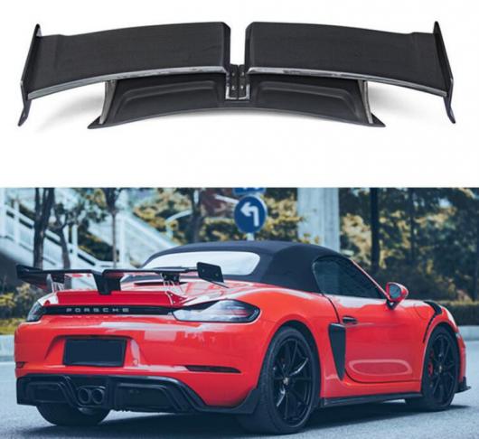 リアル カーボンファイバー リア ウイング トランク リップ テール スポイラー 適用: ポルシェ/PORSCHE 718 ケイマン ボクスター 2016 2017 2018 2019 2020 AL-OO-3552 AL Exterior parts for cars