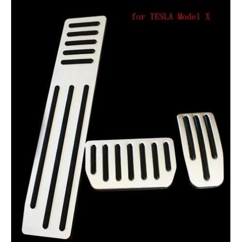 適用: テスラ/TESLA モデル X フット ペダル パッド カバー アクセル ブレーキ レスト ペダル 3ピース AL-OO-3598 AL Interior parts for cars
