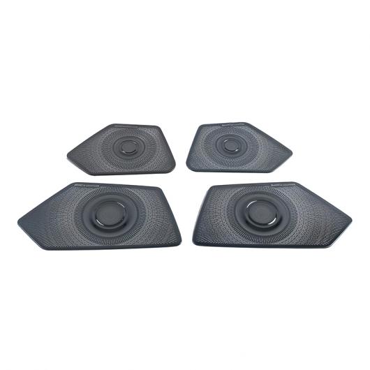 適用: アウディ/AUDI A3 2021 ステンレス スチール オート インテリア ドア オーディオ スピーカー ホーン ネット カバー トリム アクセサリー タイプ4 AL-OO-3715 AL Interior parts for cars