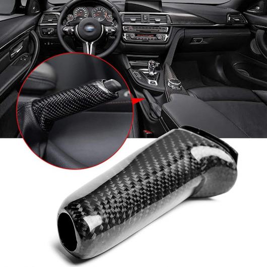リアル カーボンファイバー ハンドブレーキ カバー グリップ ハンドル レバー ブレーキ ハンドル カバー 適用: BMW1 3 4シリーズ GT E90 E92 F30 ブラック AL-OO-4087 AL Interior parts for cars