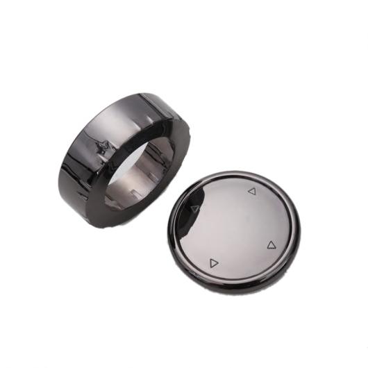 適用: iDrive マルチメディア ボタン カバー トリム ノブ ステッカー 適用: BMW F10 F18 F07 F20 F21 F06 F12 F30 F01 F02 F25 F26 ブラック AL-OO-4302 AL Interior parts for cars