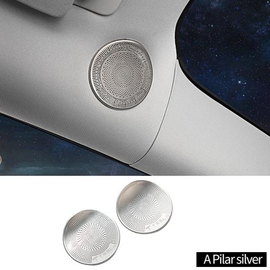 ドア ピラー スピーカー カバー 金属 エンブレム バッジ ステッカー 適用: テスラ/TESLA モデル 3 2019-2021 オーディオ パネル プロテクター スタイリング ステッカー タイプ001 AL-OO-4645 AL Interior parts for cars