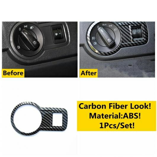 カーボンファイバー アクセサリー 適用: VW フォルクスワーゲン/VOLKSWAGEN ポロ 2014-2018 ウインドウ リフト ヘッド ライト ボタン ダッシュボード エア AC 吹き出し口 カバー トリム タイプB AL-OO-5051 AL Interior parts for cars 8,808円