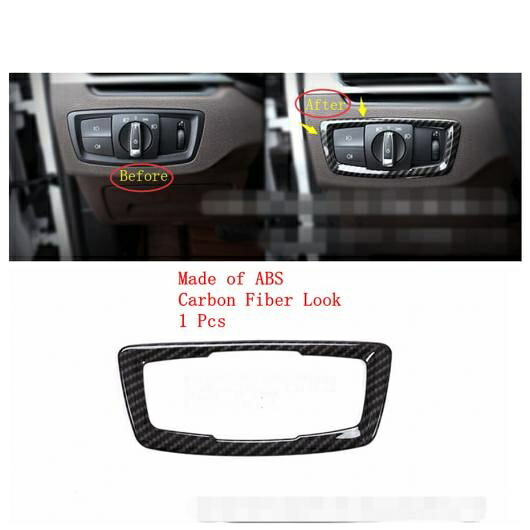 適用: BMW X1 F48 20i 25i 2016-2021 リード ライト ヘッド ランプ ダッシュボード エア AC パネル カバー トリム カーボンファイバー インテリア アクセサリー タイプC AL-OO-5069 AL Interior parts for cars