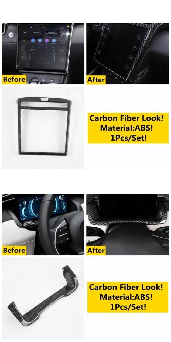 適用: ヒュンダイ/現代/HYUNDAI ツーソン NX4 2021 2022 ギア パネル ハンドル ボウル カップホルダー AC 通気口 カバー キット トリム ABS カーボンファイバー アクセサリー タイプD・タイプK AL-OO-5096 AL Interior parts for cars