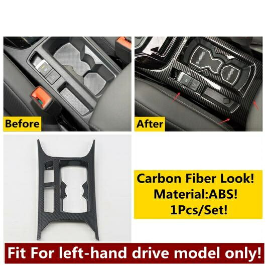 適用: VW フォルクスワーゲン/VOLKSWAGEN T-ROC 2018-2021 セントラル コントロール ギア シフト カップホルダー パネル カバー トリム ABS/ステンレス スチール アクセサリー カーボン調 AL-OO-5273 AL Interior parts for cars