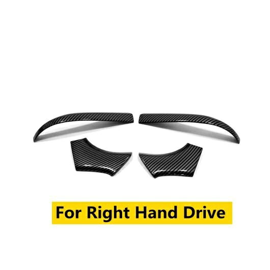 バックミラー ミラー 擦れ防止 ストリップ インテリア カバー トリム ABS クローム ブラック カーボンファイバー アクセサリー 適用: トヨタ ヴェンザ/ハリアー カーボン調 右ハンドル車 AL-OO-5296 AL Interior parts for cars｜オートパーツエージェンシー