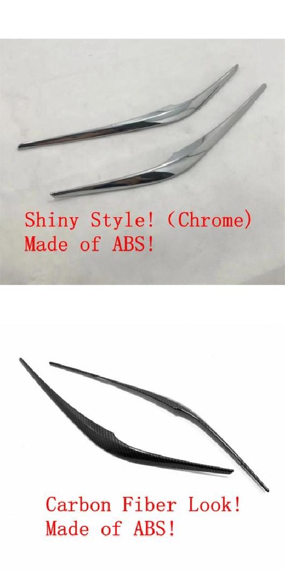 ABS クローム カーボンファイバー ヘッドライト アイブロー カバー トリム 適用: マツダ CX-5 CX5 2017-2022 ヘッド ランプ アイリッド エクステリア アクセサリー クロム・カーボン調 AL-OO-5365 AL Exterior parts for cars 8,330円