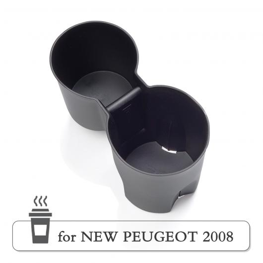 カップホルダー ストレージ ボックス 適用: プジョー/PEUGEOT 2008 E-2008 208 E-208 GT 2019-2021 ドリンク ボトル 保護 ケース アクセサリー 2008 カップ ブラック AL-OO-5591 AL Interior parts for cars