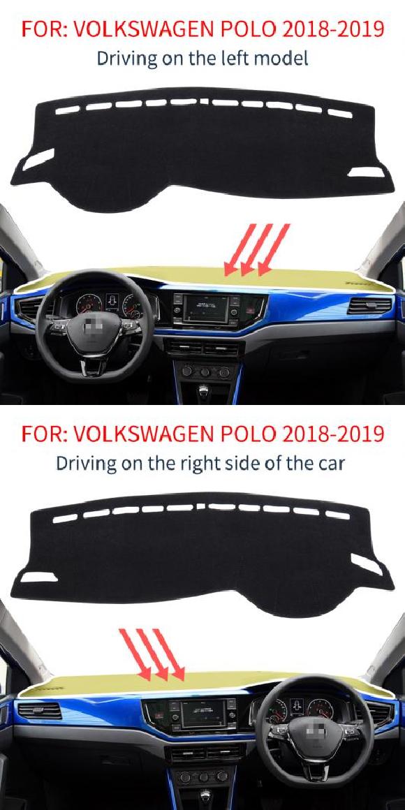 ダッシュ マット 適用: フォルクスワーゲン/VOLKSWAGEN VW ポロ 2018-2021 GTI 18-19 ポロ マット 左ハンドル用・18-19 ポロ マット 右ハンドル用 ポリエステル AL-OO-5620 AL Car parts|オートパーツエージェンシー