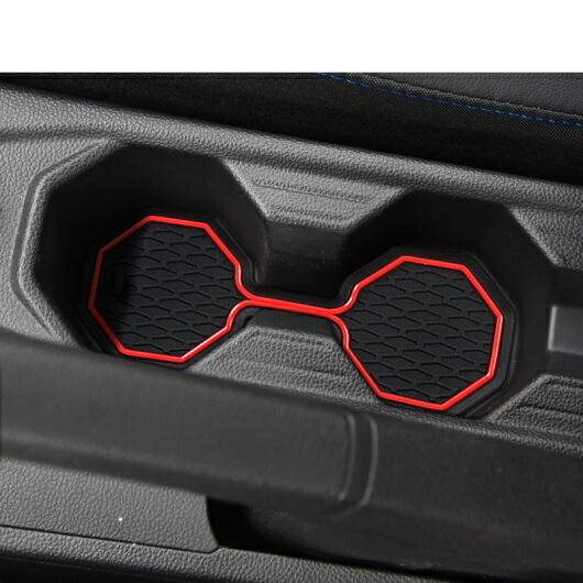 ゲート スロット マット 適用: フォルクスワーゲン/VOLKSWAGEN ポロ 2018-2021 ポロ インテリア 滑り止め スロット アクセサリー ラバー 18 ポロ-F レッド～18 ポロ-F イエロー AL-OO-5973 AL Car parts