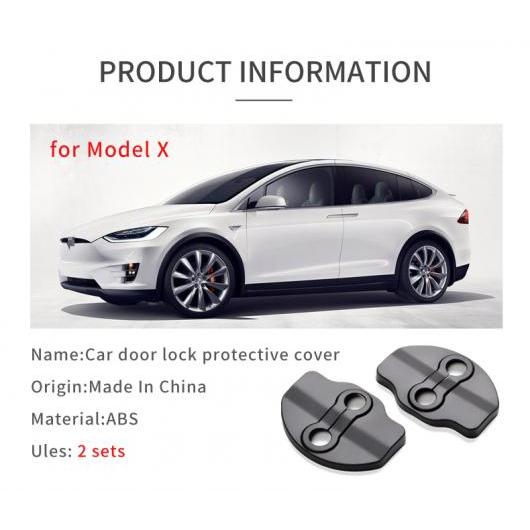 ドア ロック バックル カバー 適用: テスラ/TESLA モデル X 3D ドア チェック アーム 保護 カバー ステッカー 装飾 アクセサリー モデル X カバー 2ピース AL-OO-6079 AL Exterior parts for cars