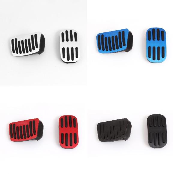 適用: トヨタ カローラ 2019 2020 2021 2022 E210 12TH アルミニウム フット ペダル フューエル アクセル ブレーキ ペダル カバー AT 2ピース シルバー～AT 2ピース ブラック AL-OO-6140 AL Interior parts for cars