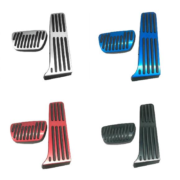 適用: トヨタ ハイランダー XU70 2020 2021 2022 フット レスト ペダル フューエル アクセル ブレーキ ペダル カバー パッド アルミ 合金 2ピース シルバー~2ピース ブラック AL-OO-6353 AL Interior parts for cars