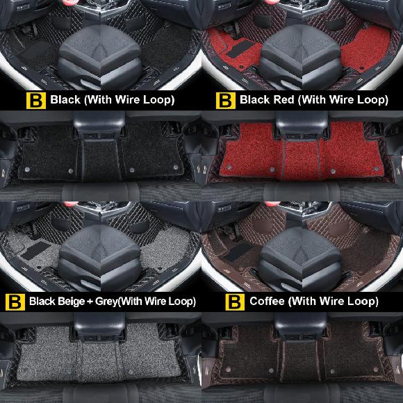 適用: トヨタ RAV4 XA50 2019 2020 2021 2022 RAV 4 XA 50 カスタムメイド レザー フロアマット カーペット ラグ フット パッド B ブラック 6ピース~B コーヒー 6ピース AL-OO-6510 AL Interior parts for cars|オートパーツエージェンシー