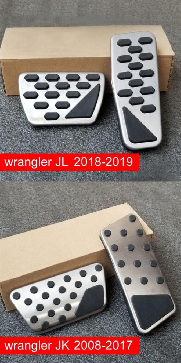 ステンレス スチール フット ペダル フューエル アクセル ガス ブレーキ ペダル カバー 滑り止め パッド 適用: ジープ/JEEP ラングラー JK JL JL 2018-19・JK 2008-2017 AL-OO-6562 AL Interior parts for cars 7,860円