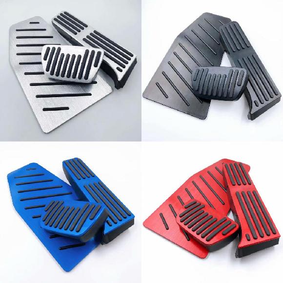 フット ペダル フューエル アクセル ガス ペダル ブレーキ レスト ペダル カバー パッド 適用: トヨタ RAV4 2019 2020 2021 2022 RAV 4 XA50 3ピース シルバー～3ピース レッド AL-OO-6574 AL Interior parts for cars