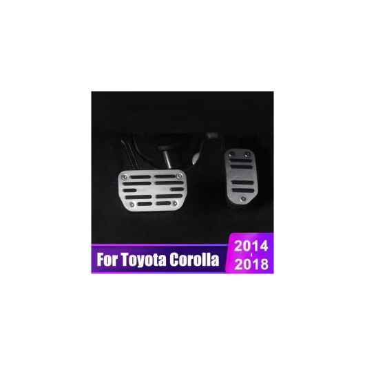 アルミニウム 合金 フット ペダル アクセル ブレーキ ペダル カバー 適用: トヨタ カローラ E160 E170 2014 2015 2016 2017 2018 アクセサリー AL-OO-6572 AL Interior parts for cars 8,052円