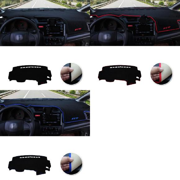 適用: ホンダ フィット ジャズ 3TH 2014 2015 2016 2017 2018 ダッシュボード カバー マット ライト パッド インストルメント プラットフォーム ブラック サイド～ブルー サイド AL-OO-6636 AL Interior parts for cars