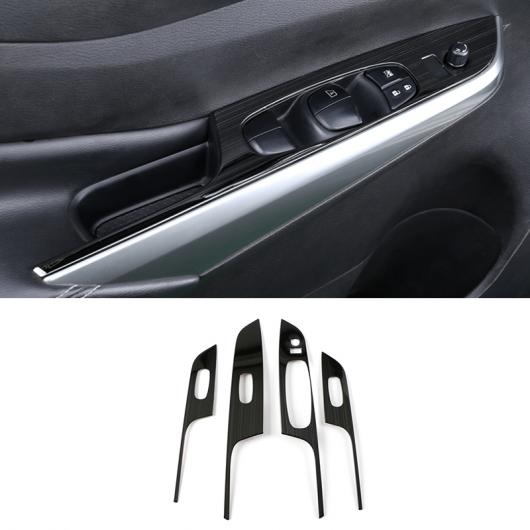 適用: 日産 ナバラ 2017 2018 19 2020 ステンレス ブラック エア コンディション スイッチ パネル カバー トリム ステッカー スタイリング ガラス リフト AL-OO-7257 AL Interior parts for cars|オートパーツエージェンシー