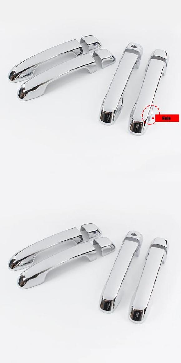 適用: トヨタ ランドクルーザー プラド J150 150 2010-2018 ABS カーボンファイバー ドア ハンドル ドア ボウル カバー インテリジェント キー A・インテリジェント キーなし A AL-OO-7259 AL Exterior parts for cars