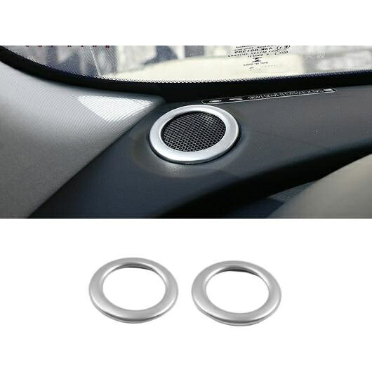 適用: ジャガー/JAGUAR XE 2015 2016 2017 2018 ABS マット インテリア ダッシュボード ステレオ スピーカー カバー トリム アクセサリー シルバー タイプ 1 AL-OO-7295 AL Interior parts for cars