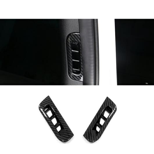 適用: ジープ/JEEP グランド チェロキー/CHEROKEE 2014 2015-2017 カーボンファイバー A ピラー 通気口 吹き出し口 トリム カバー 吹き出し口 装飾 アクセサリー カーボン タイプ1 AL-OO-7307 AL Interior parts for cars