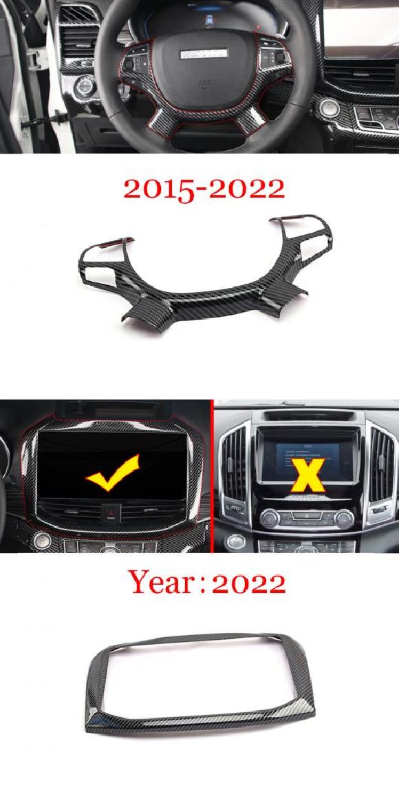 カーボン インテリア キット 適用: GWM 長城汽車 ハヴァル H9 2015-2022 ウインドウ リフト ステアリング ホイール 通気口 ヘッド ランプ ボタン カバー 2015-2022 B・2022 AL-OO-7276 AL Exterior parts for cars 21,861円