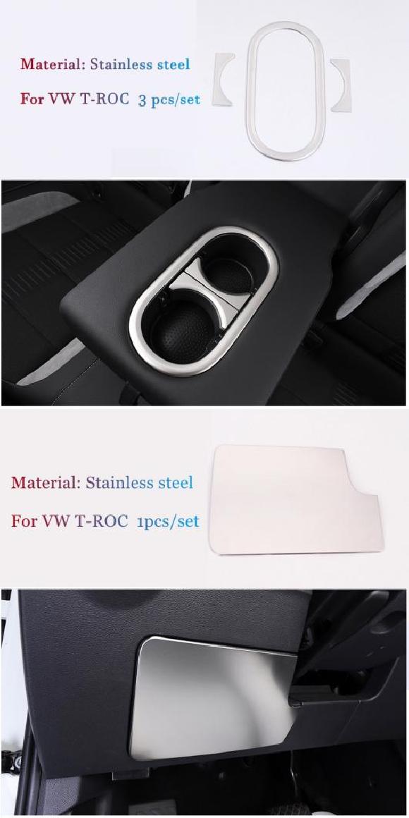 オート アクセサリー 適用: フォルクスワーゲン/VOLKSWAGEN T-ROC TROC 2018-2021 ステンレス スチール インナー ドア ステレオ シルバー タイプ3・シルバー タイプ13 AL-OO-7283 AL Interior parts for cars