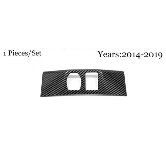 適用: 日産 キャシュカイ J11 ローグ 2014-2020 ABS カーボンファイバー インナー ドア ボウル プロテクター フレーム カバー トリム シガーソケット AL-OO-7380 AL Interior parts for cars